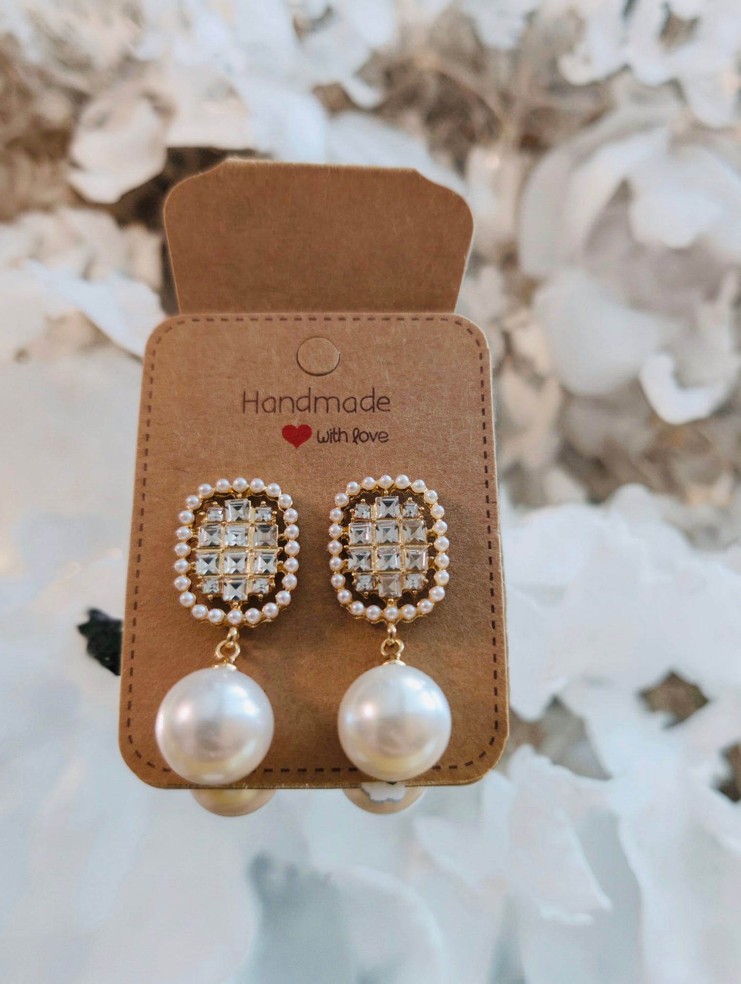 Dangling Pearl Earrings
